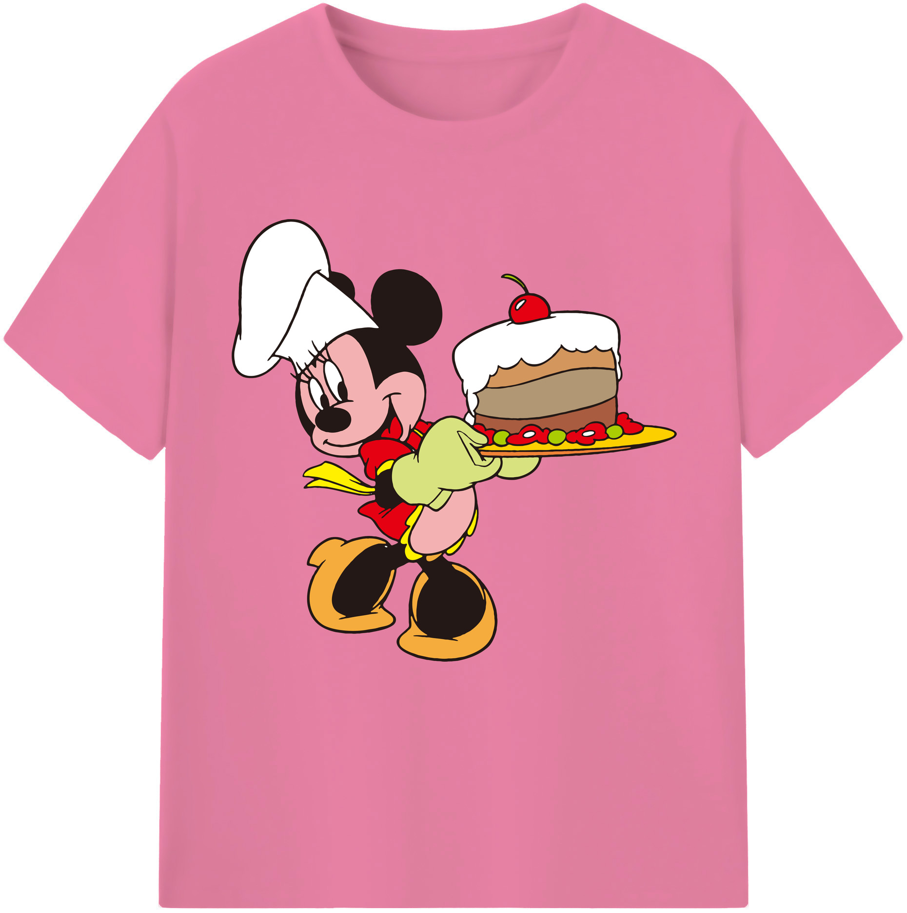 （画像用） ミッキーマウス Mickey Mouse 綿100％半袖Tシャツ（フロントプリント）
